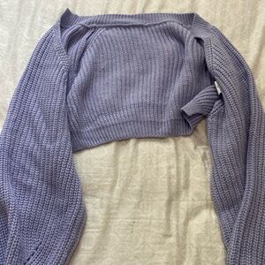 Purple Shrug Sweater